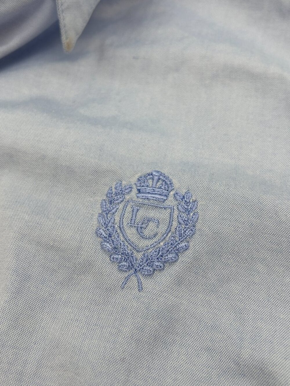 Vintage Liz Claiborne Shirt 100% Cotton Blouse Button Up 90s Long Sleeve Women L - Picture 4 of 12